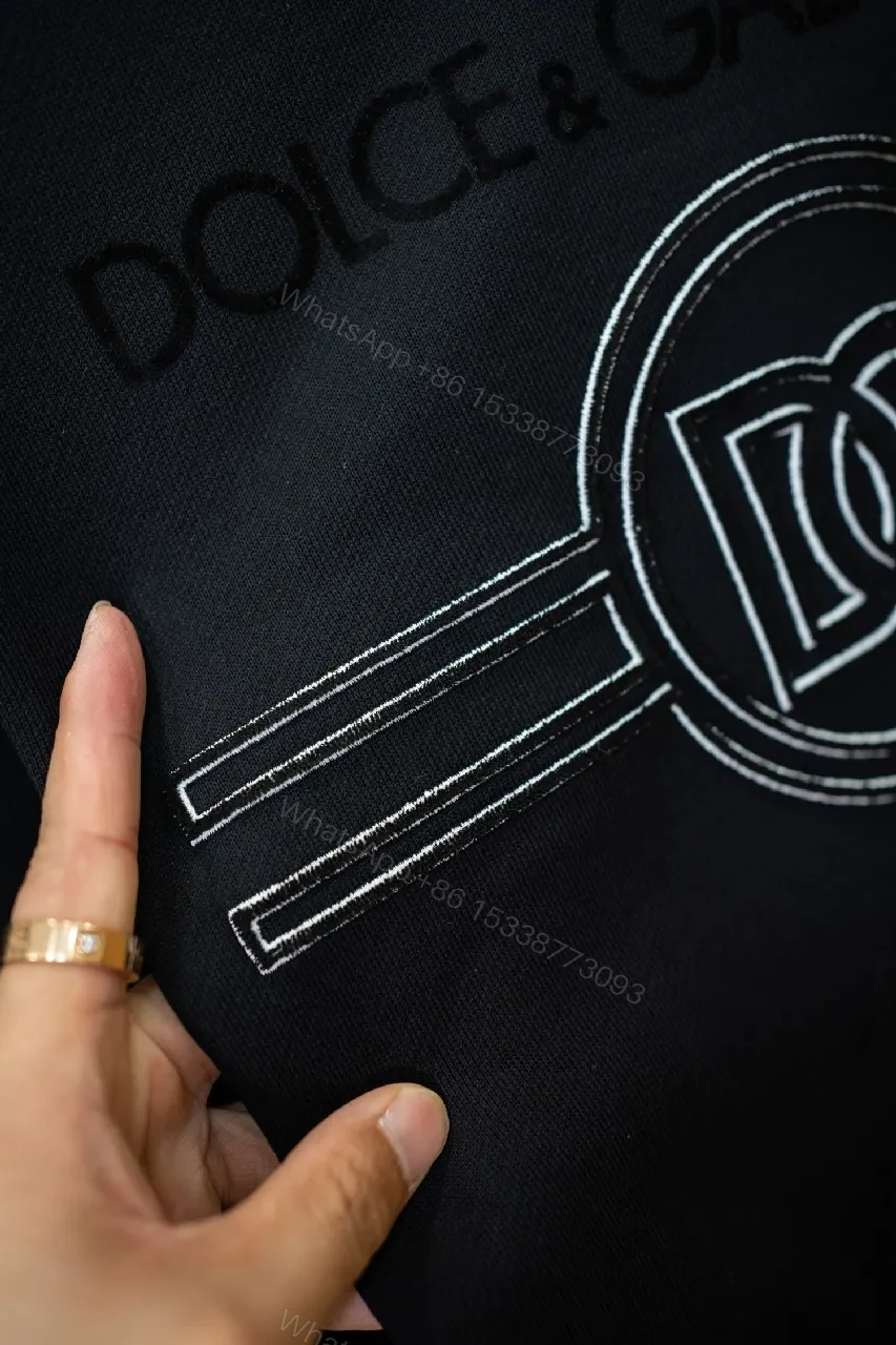 View 3 of Black Embroidered Logo Sweatshirt – Luxe Streetwear Essential