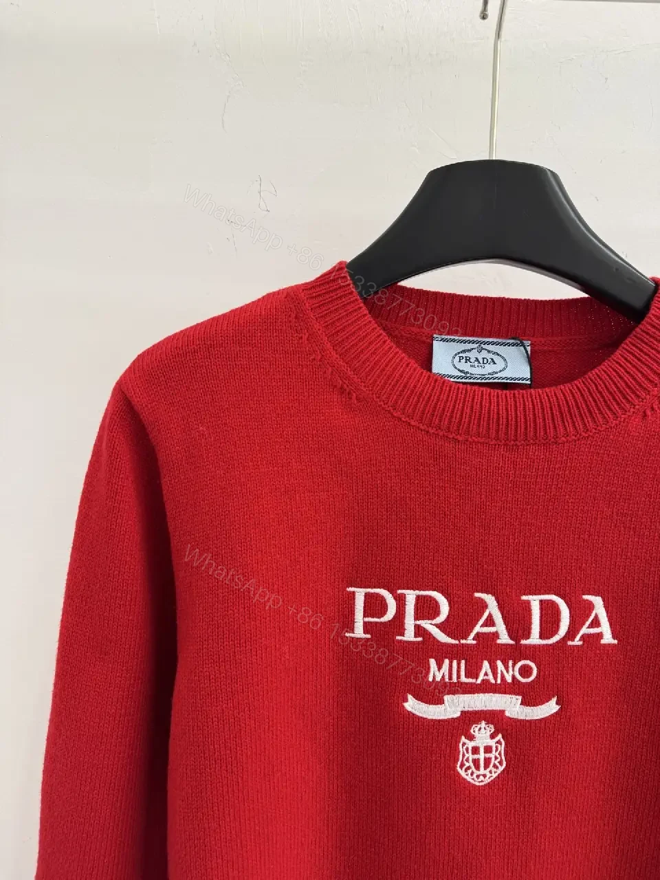 View 7 of Bold Logo Knit Sweater: Luxe Comfort, Designer-Brand Vibe