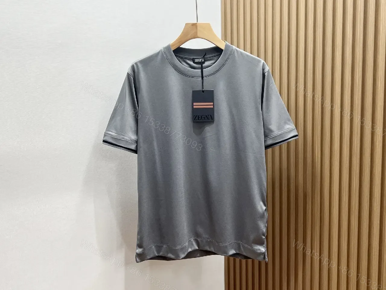 View 9 of Structured Minimal Knit Tee: Premium, Relaxed Fit, Durable Comfort