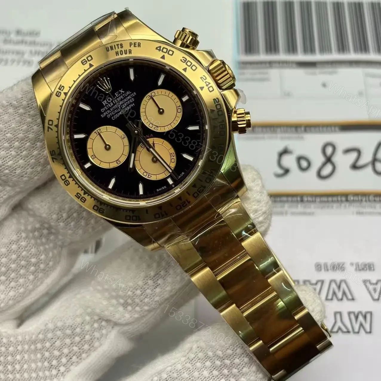 View 2 of Superclone Rolex Daytona Intense black Dial 126508