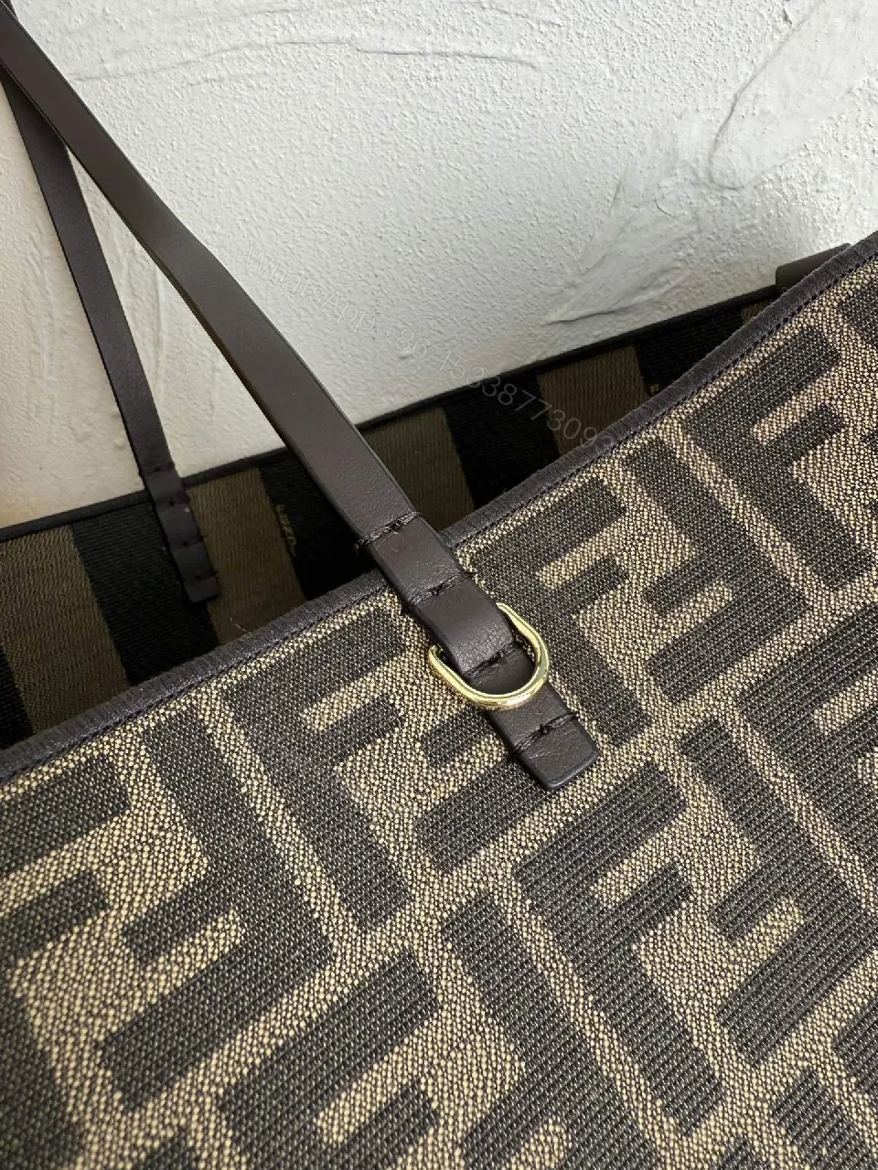 View 4 of Monogram Tote: Luxe Everyday Carry-All with Signature Pattern