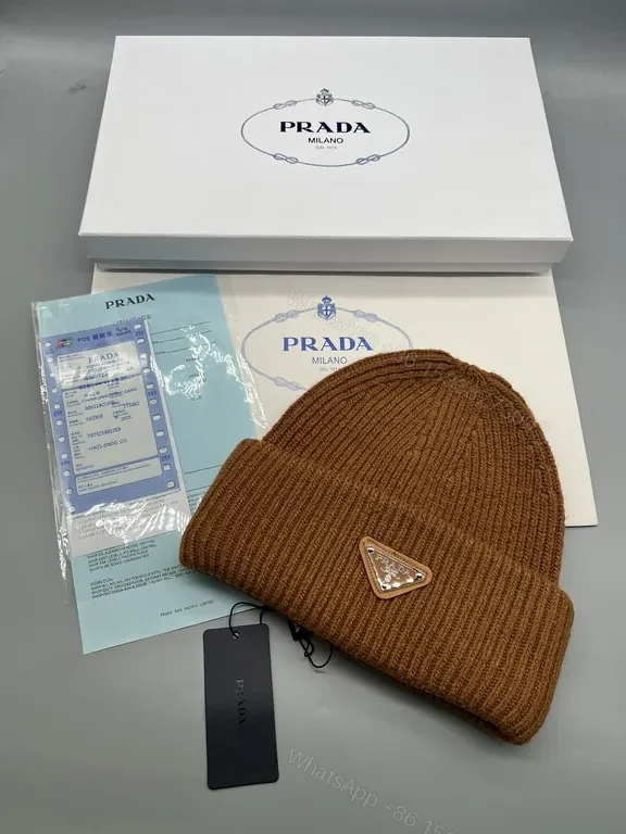 View 6 of Prada-Inspired Knit Beanie: Luxe Black warmth