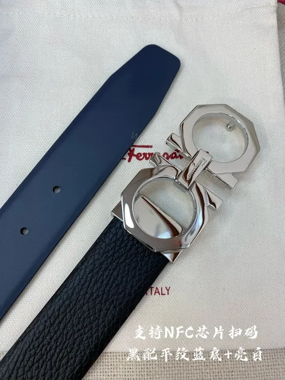 View 6 of Iconic Gancini Belt: Italian Leather, Timeless Silver Buckle