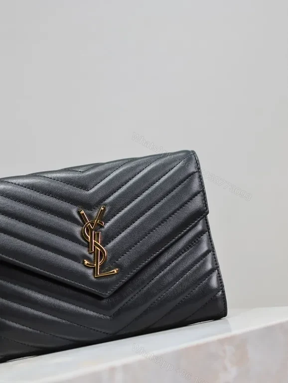 View 2 of Chic Quilted YSL Wallet on Chain â€“ Compact Luxury Bag