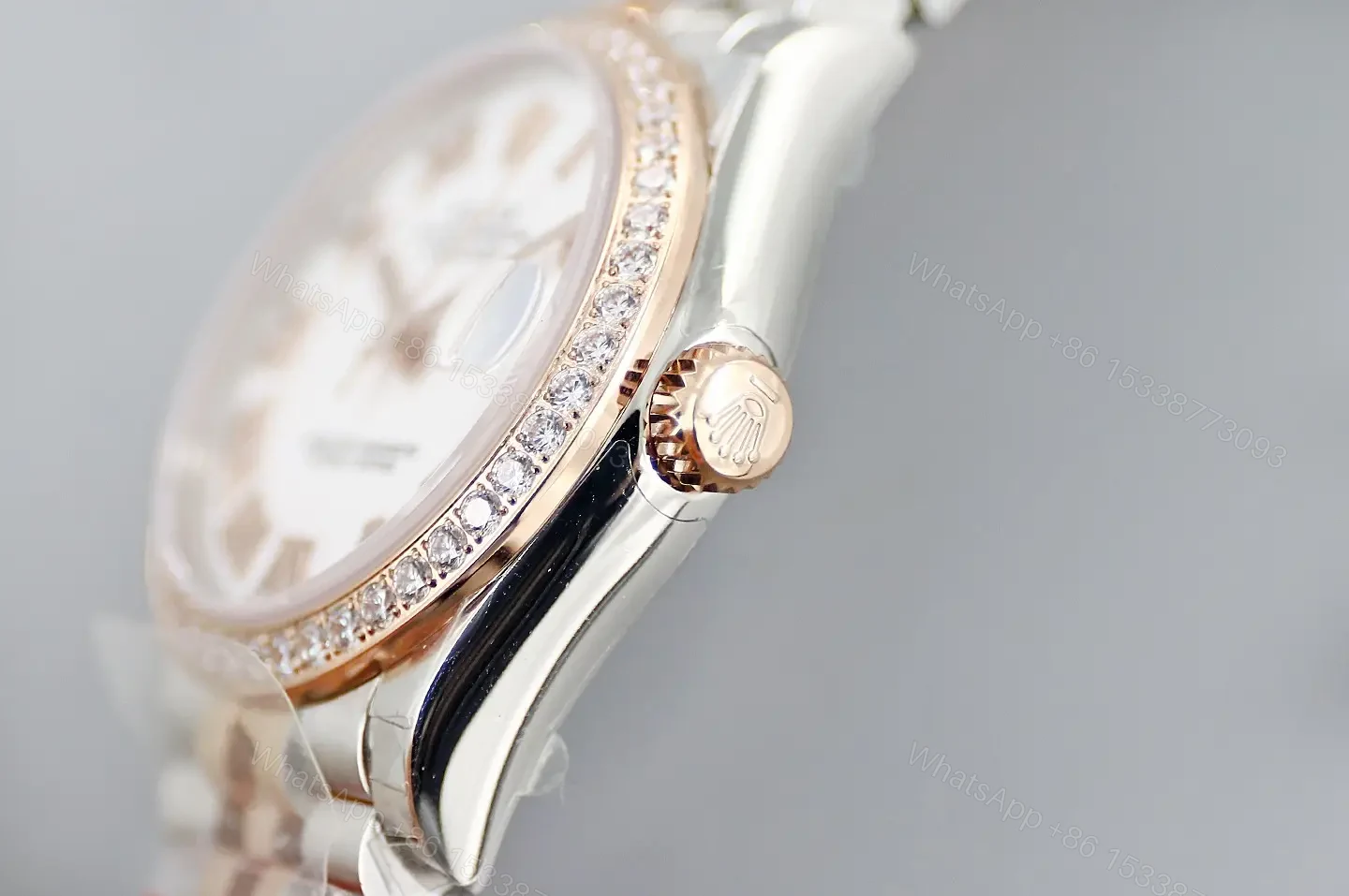 View 4 of Rolex Datejust 31 278381RBR Diamond White Roman Dial Jubilee Bracelet Watch 278381RBR-0004