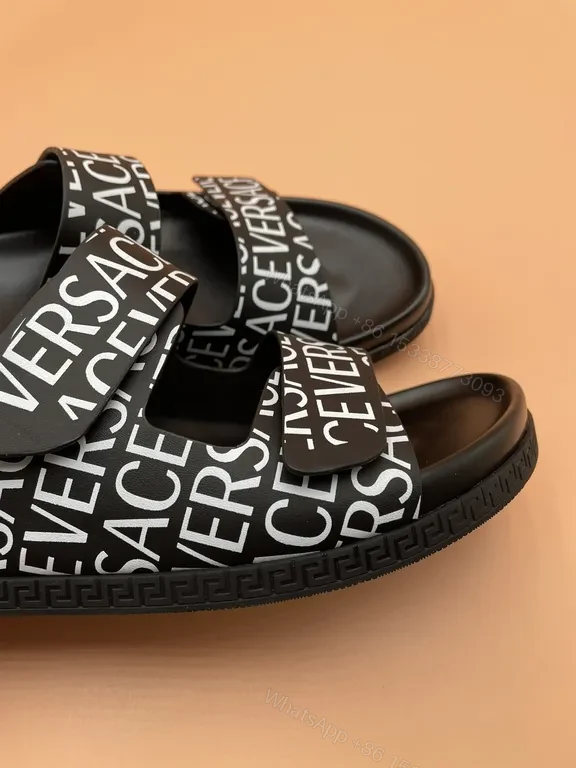 View 4 of Graphic Strapped Slides: Bold Luxe Comfort Slides
