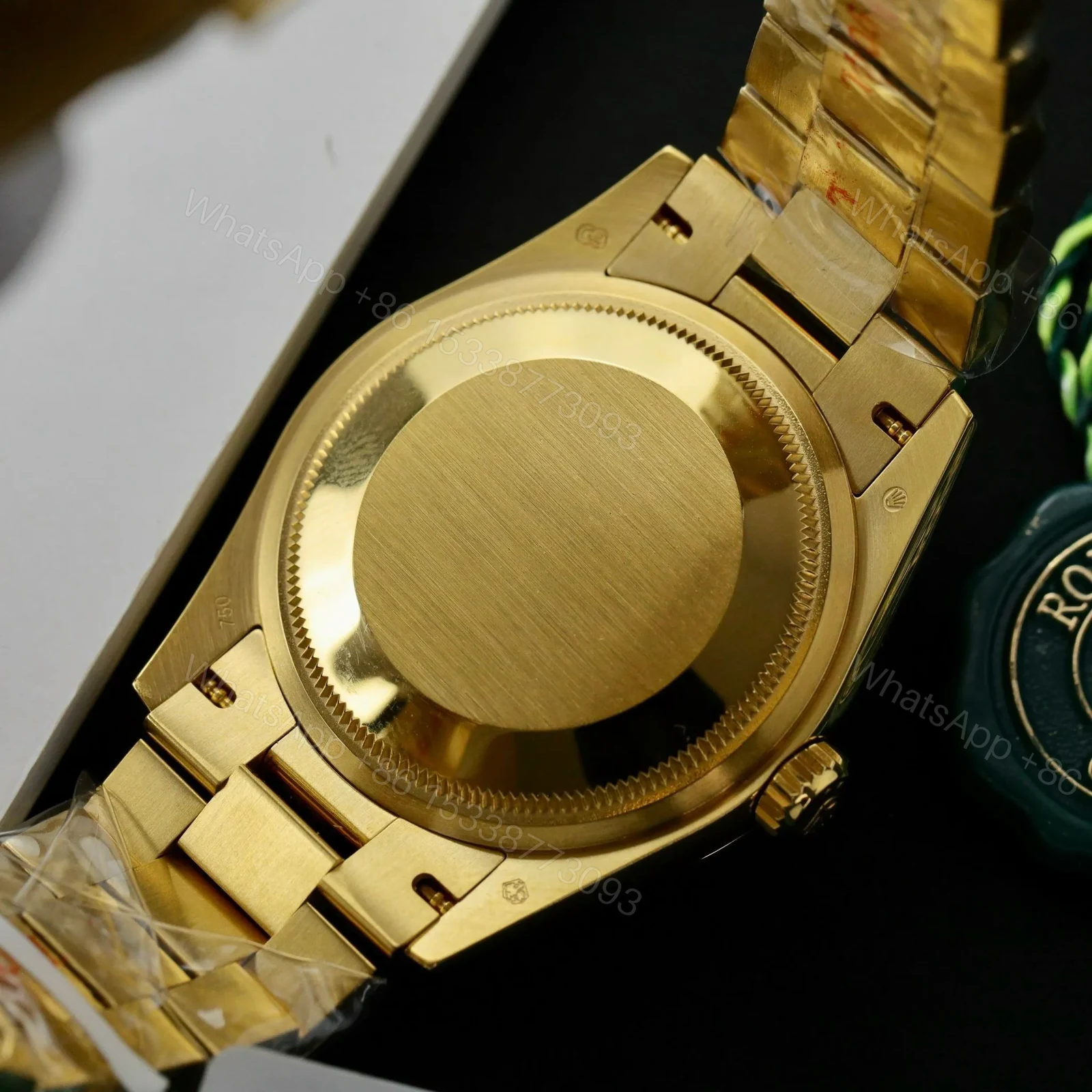 View 3 of Superclone Rolex Day-Date White Mother-of-Pearl Diamond Dial 128238-0011 36 mm