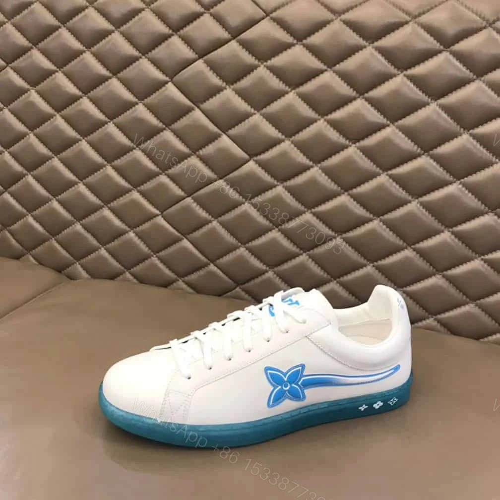 View 7 of Louis Vuitton Luxembourg Samothrace Trainers In Marine – LSVT276