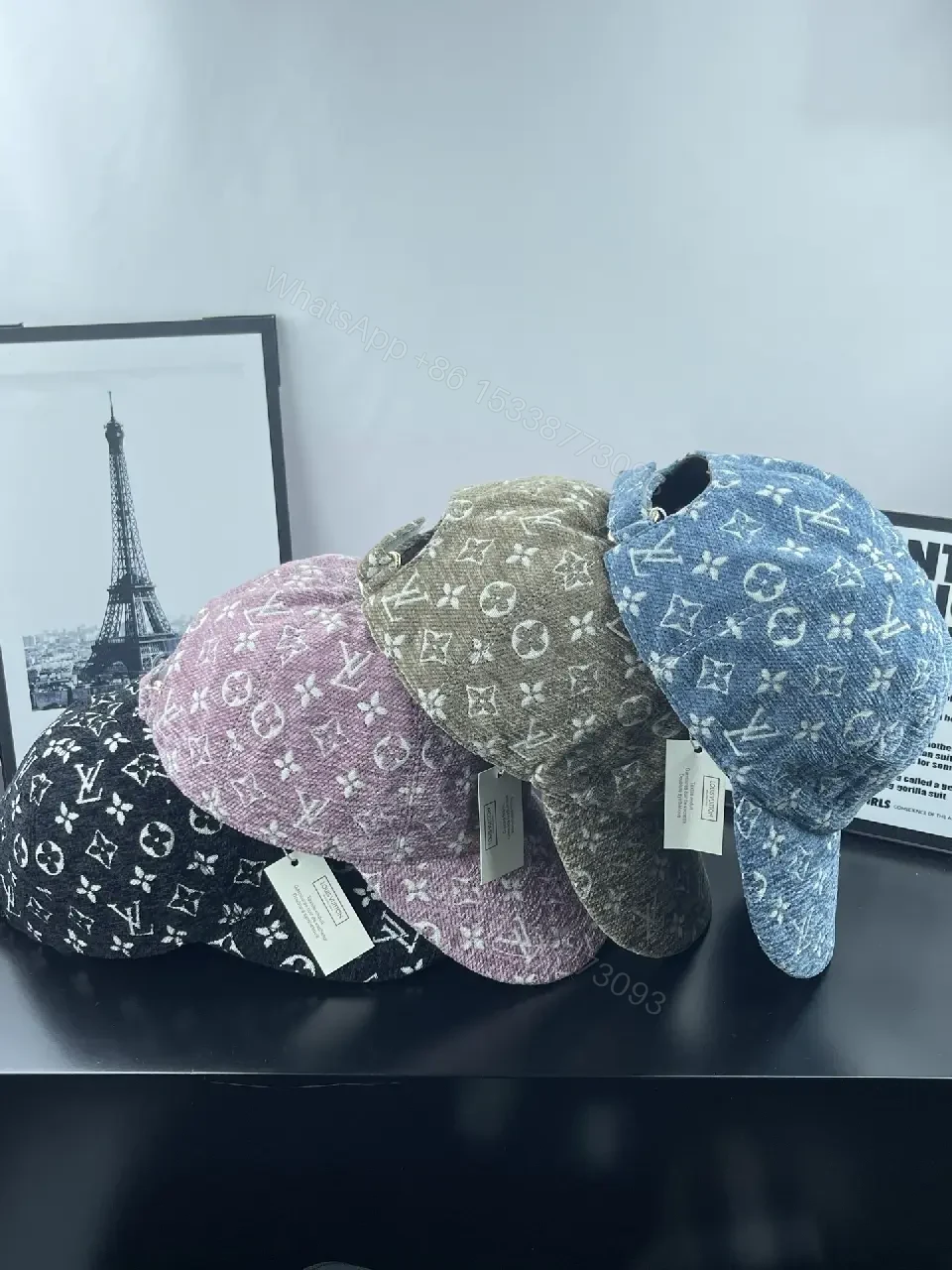 View 6 of Patterned Monogram Cap: Luxe Everyday Style Cap