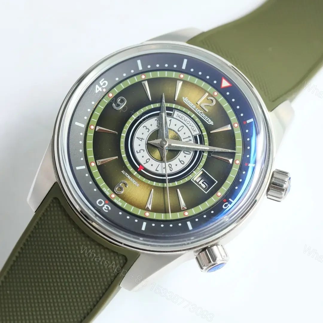 View 8 of Jaeger LeCoultre Green Beichen Watch Rubber Strap Ultimate 42MM JLC-POL-GRN-RUB-42