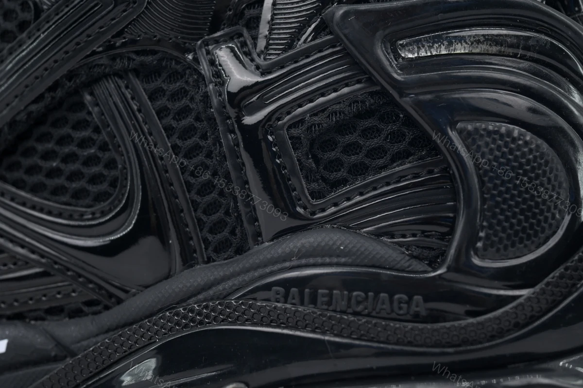View 2 of Balenciaga Runner Sneaker All Black 772767 W3RNY 0135