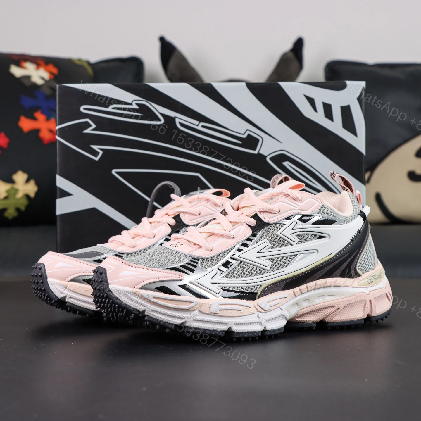 Off White Be Right Back Pink White — view 1