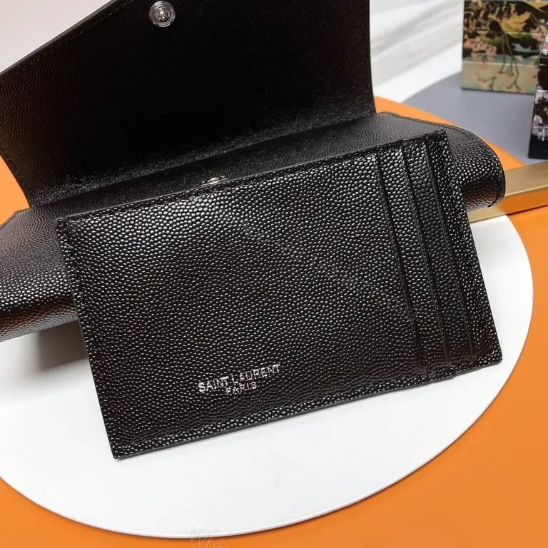 View 9 of Structured Black Leather Clutch with Chain Strap â€“ Day to Night
