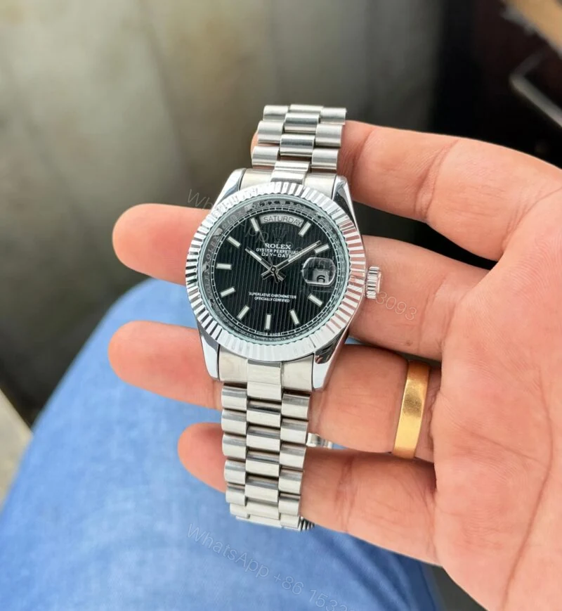 Rolex Day-Date Stella Black 40mm Automatic — view 1