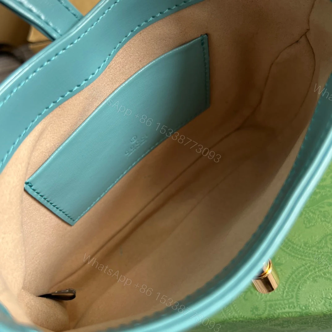 View 6 of GG JACKIE MINI 19 SHOULDER BAG IN PASTEL BLUE CALFSKIN