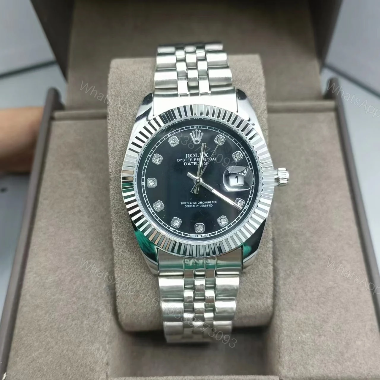 View 2 of Rolex Datejust Black Watch 41Mm