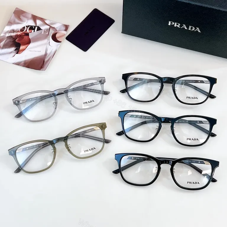 View 6 of Transparent-Frame Prada Eyeglasses: Ultra-Refined Everyday Clarity