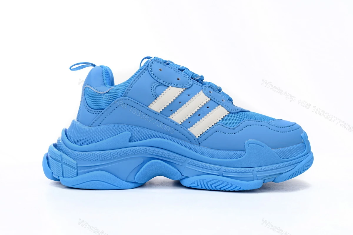 View 5 of adidas x Balenciaga Triple S Blue And White Bars