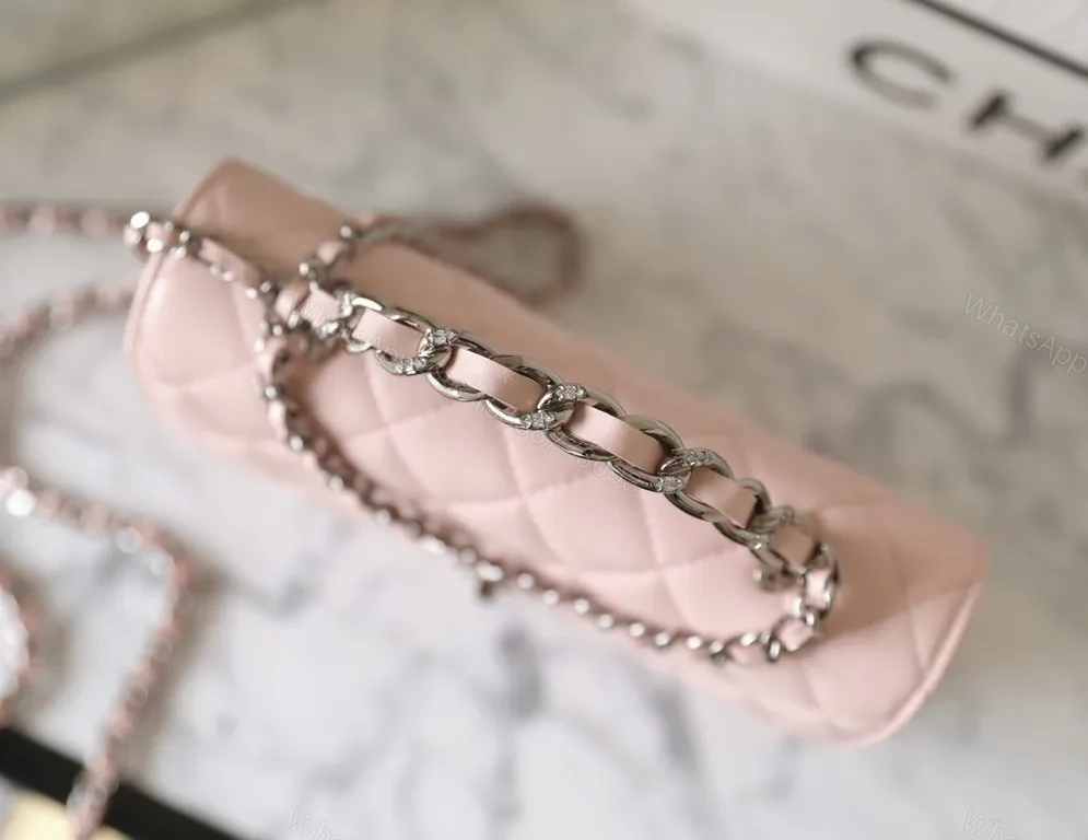 View 2 of Pink Quilted Flap Bag | Soft Luxury, Everyday Icon