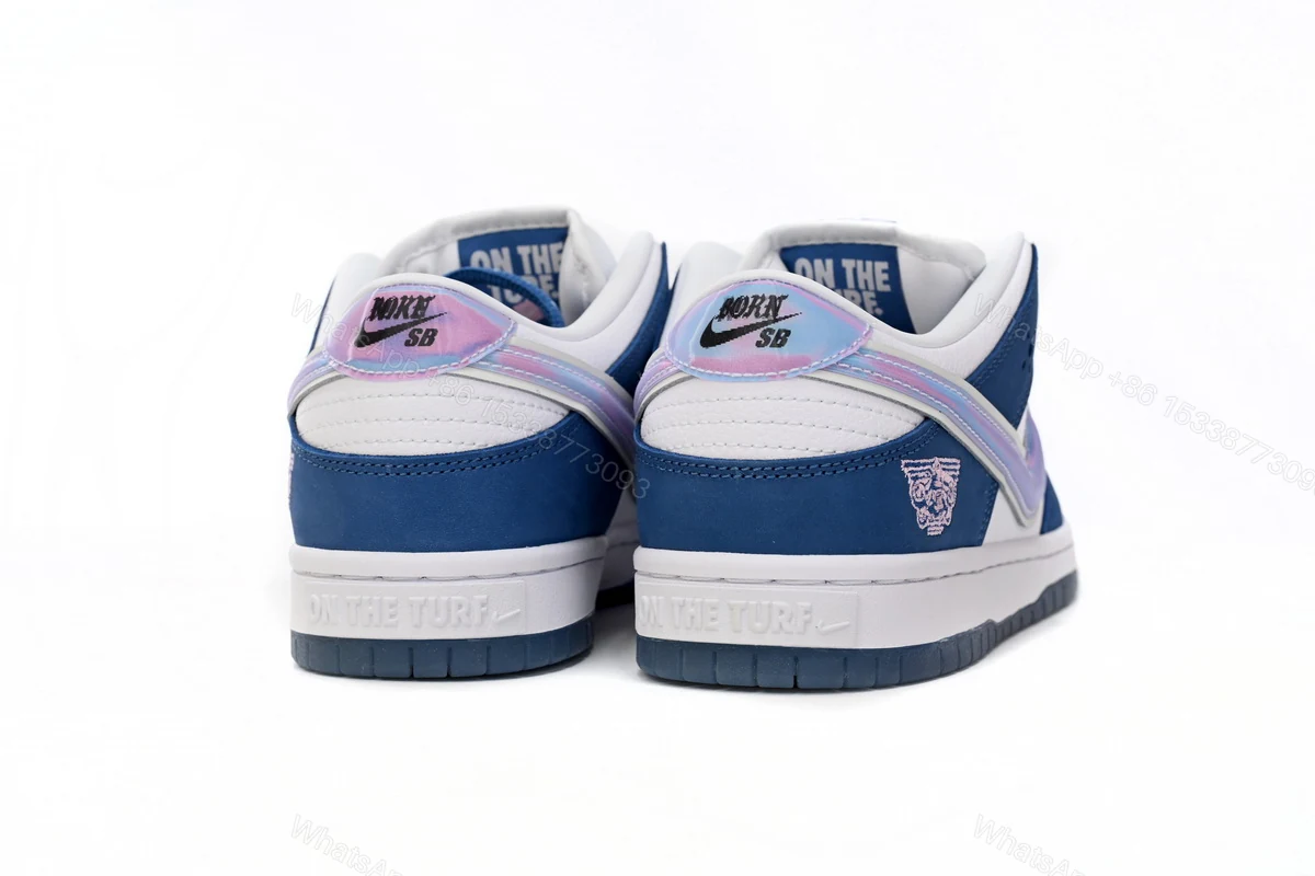 View 7 of Born x Raised x Nike SB Dunk Low Blue White FN7819-400