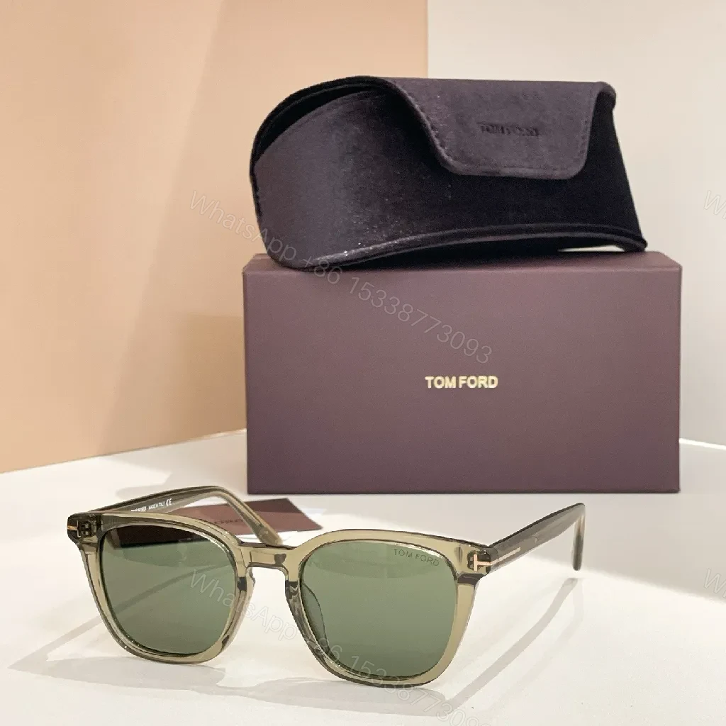 View 2 of Chic Black Acetate Sunglasses with Polarized Lenses and Case