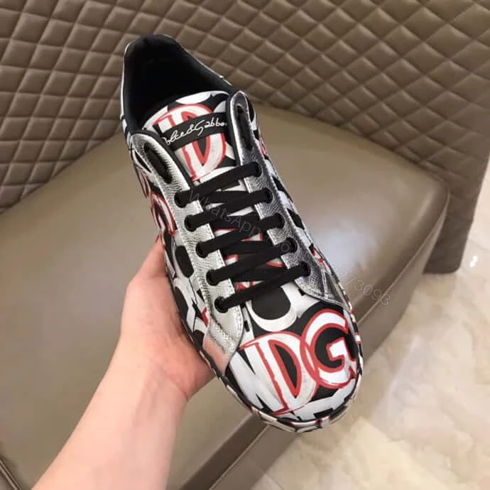 View 7 of DOLCE & GABBANA PORTOFINO SNEAKERS IN PRINTED NAPPA CALFSKIN – DG8