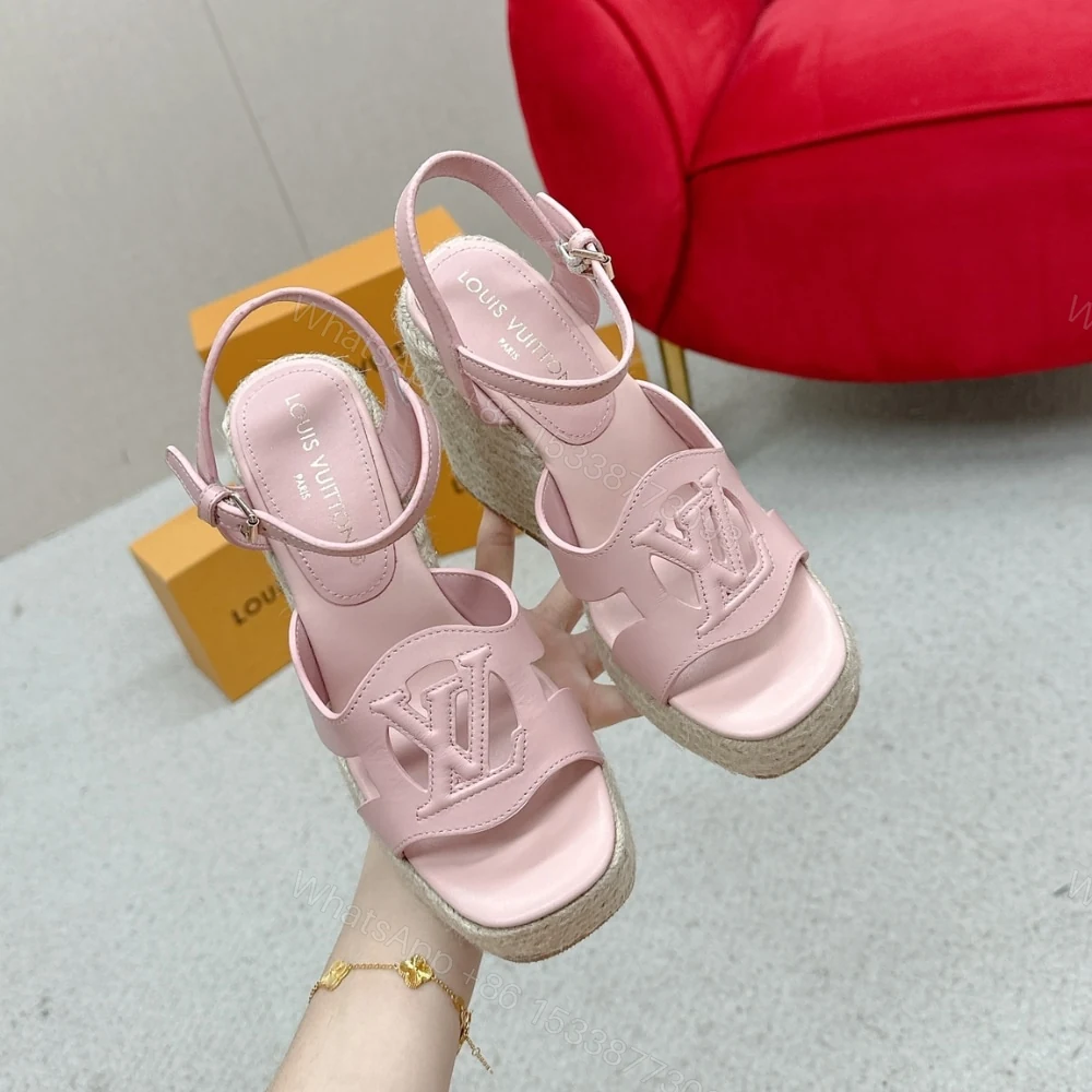 View 2 of LV ISOLA WEDGE SANDAL ROSE 1AGYI1