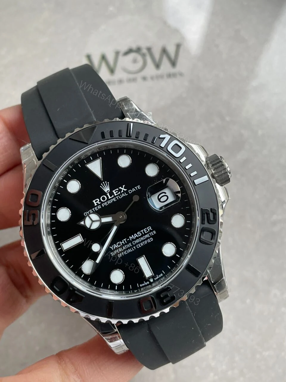 View 3 of VSF FACTORY 1:1 Rolex Yacht-Master 41mm 226659 Best Edition 3D Black Dial SS case Black Ceramic Bezel VS3235