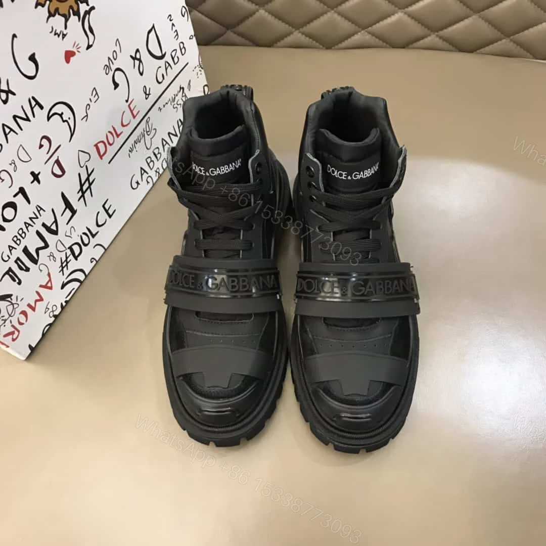 View 4 of DOLCE & GABBANA LOGO STRAP TREKKING BOOTS – DG55