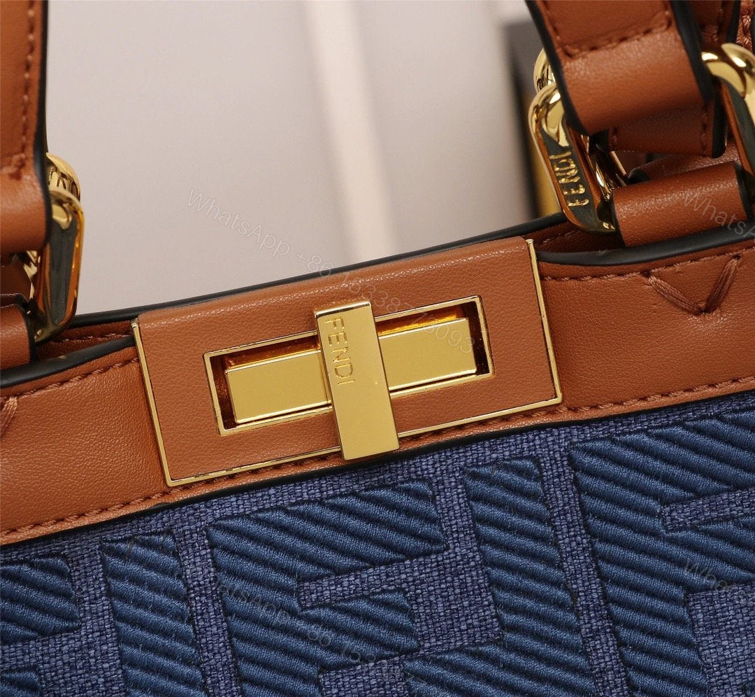View 8 of Fendi Peekaboo X-TOTE Canvas Bag