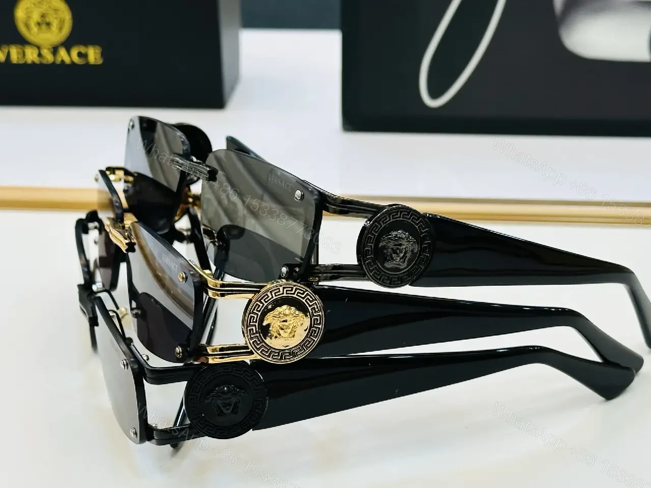 View 2 of Rimless Shield Sunglasses: Modern Luxe, Subtle Attitude