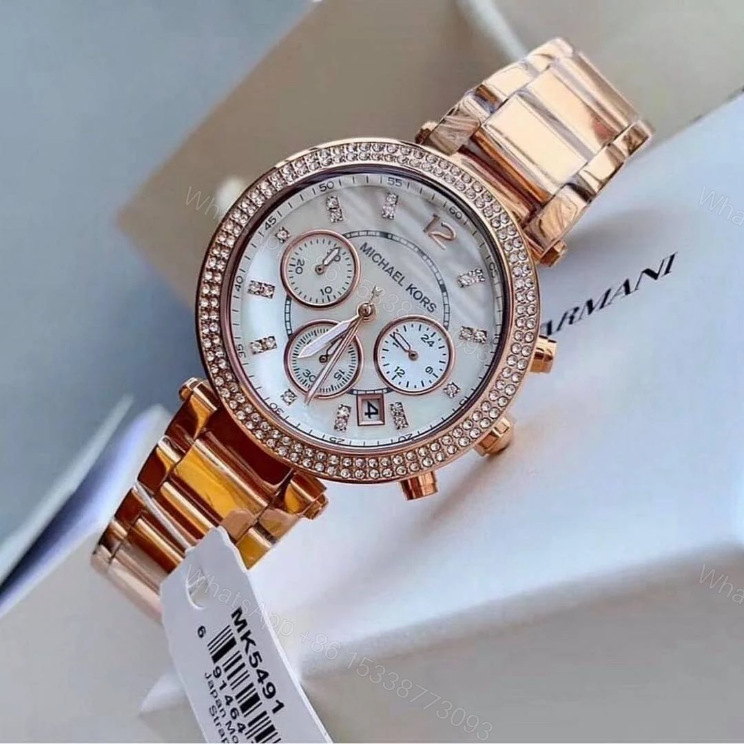 View 3 of First Copy Michael Kors Parker Semi Japan Watch For Women