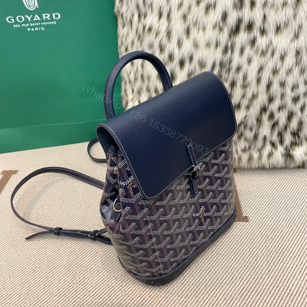View 3 of 高仿Goyard*ALPIN3經典老花滿印雙肩包深藍免檢版