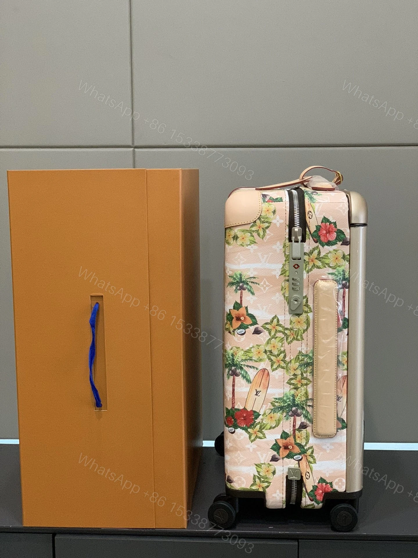 View 3 of Louis Vuitton Horizon 55 Suitcase Monogram Surfin Coated Canvas Sand 55Cm M24798