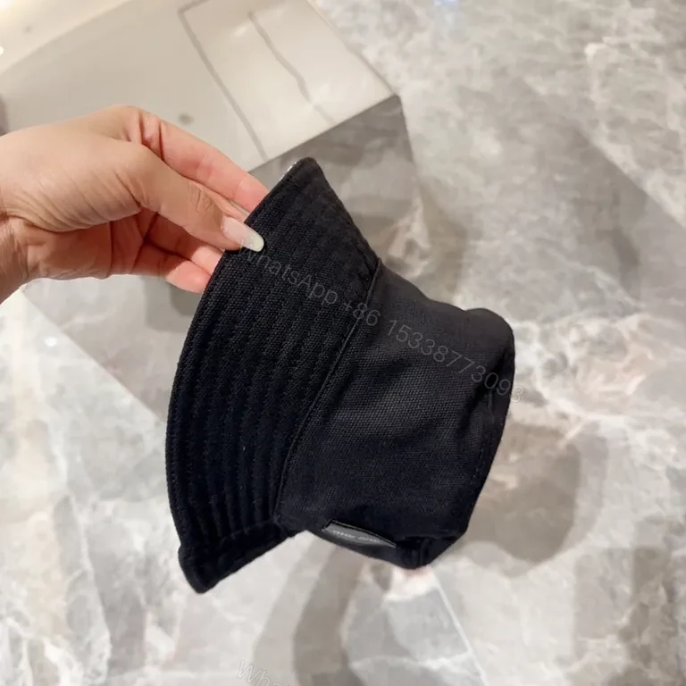 View 2 of Deep Black Bucket Hat â€“ Lightweight Luxury, All-Day Comfort