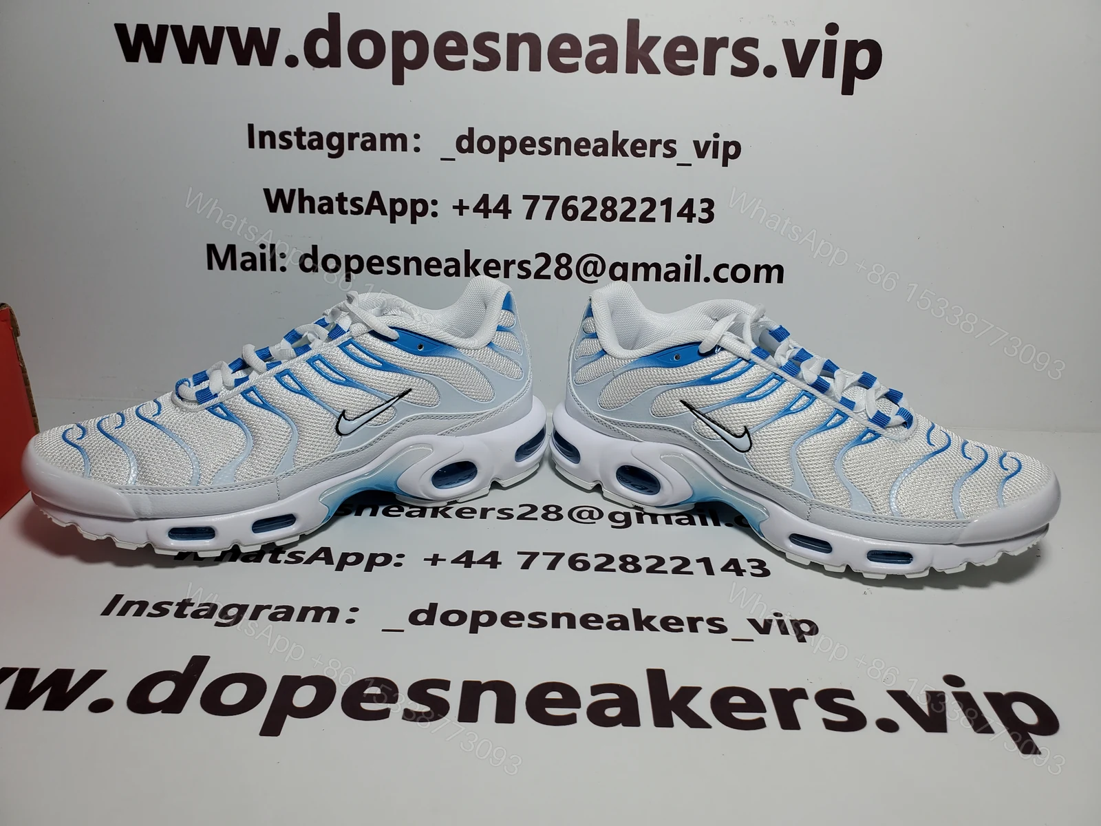 View 3 of Nike Air Max Tn White And Blue Sky