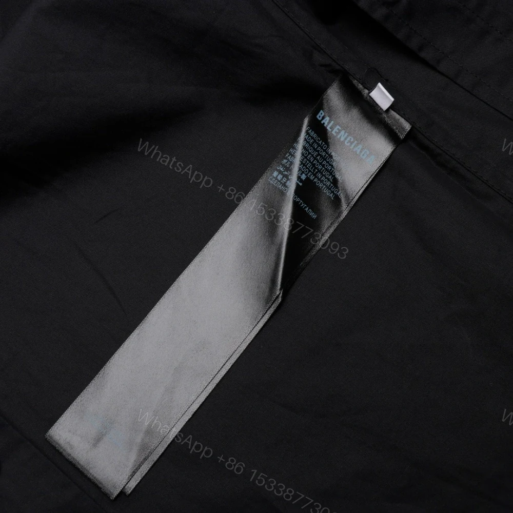 View 9 of 高仿Balenciaga*SS24系列725377歷代LOGO襯衫黑色