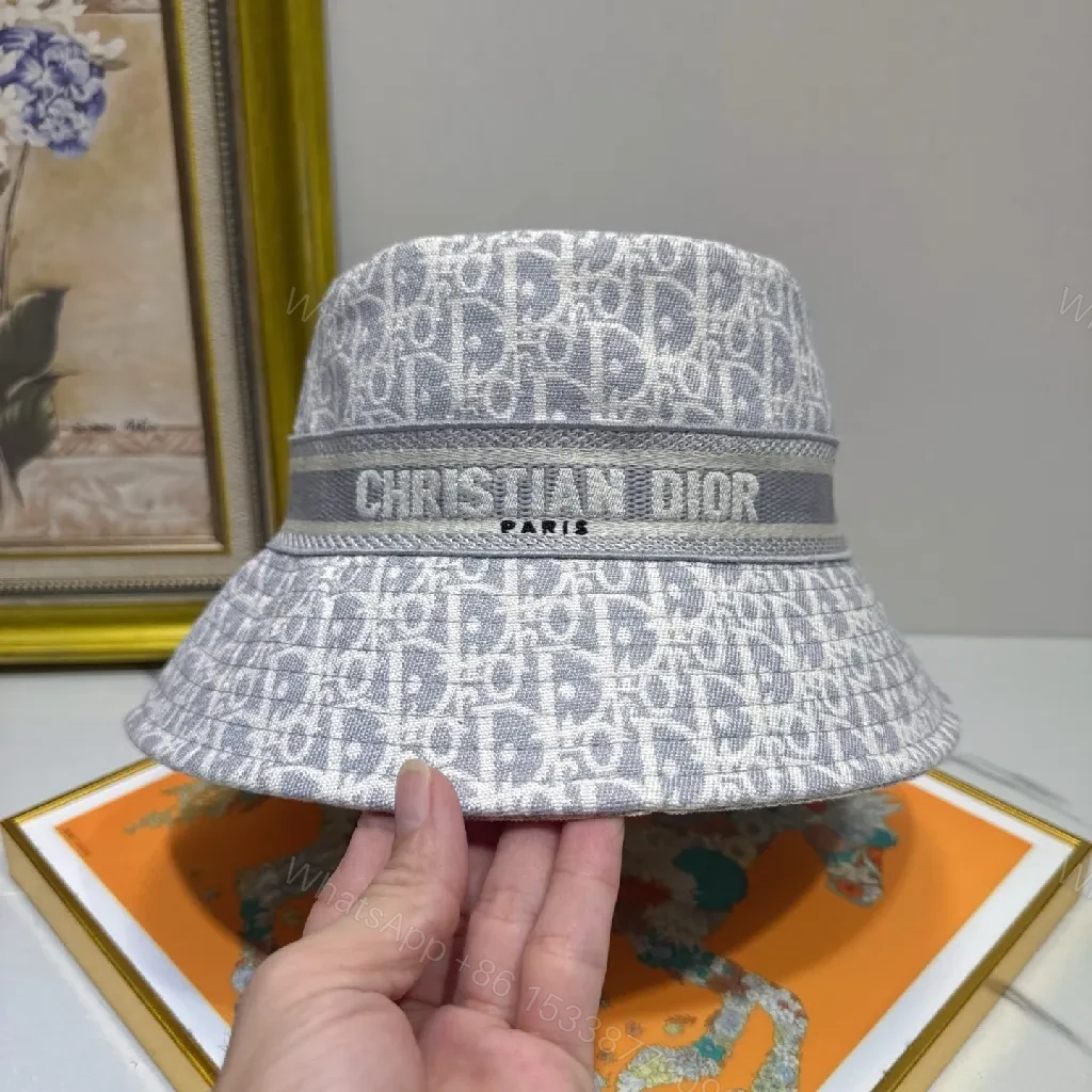 View 5 of Monochrome Luxe Monogram Bucket Hat with Signature Pattern