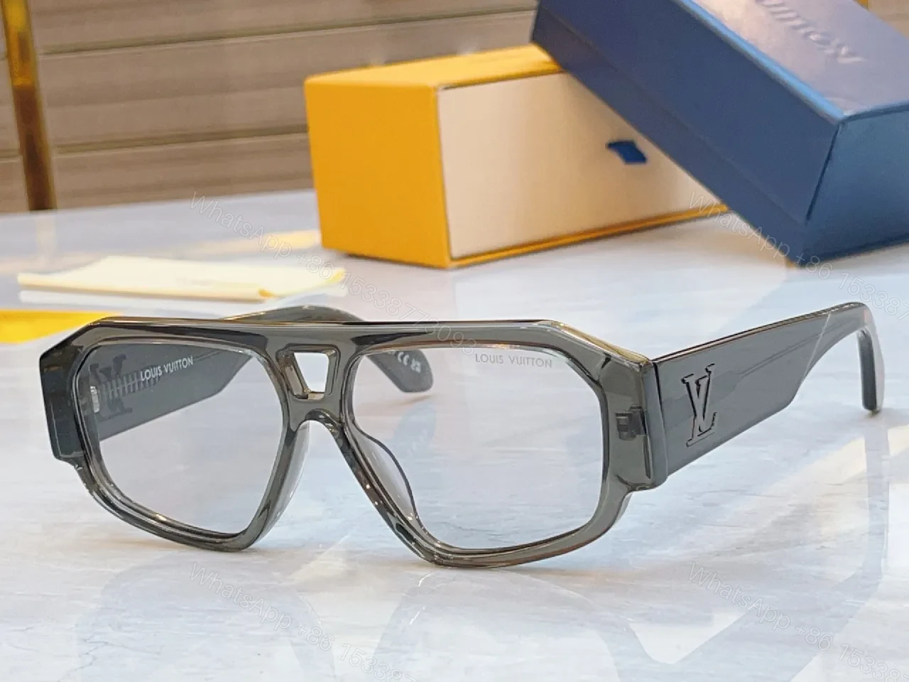 View 6 of Translucent Luxe Sunglasses: Signature Designer-Detailed Eyewear