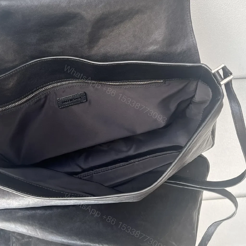 View 5 of Compact Black Leather Crossbody: Subtle Luxe, Minimal Hardware