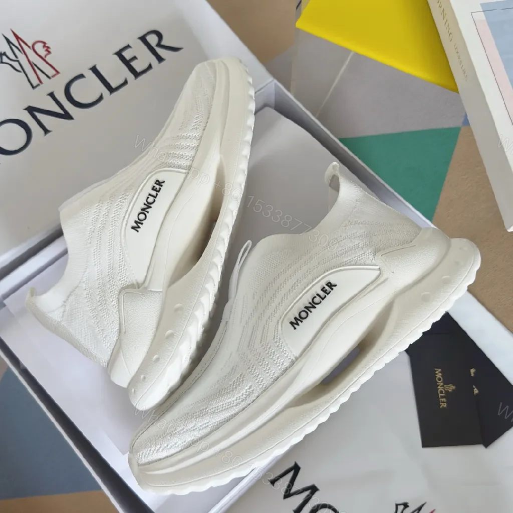 View 8 of White Knit Luxury Runner: Cushioned Comfort Sneaker