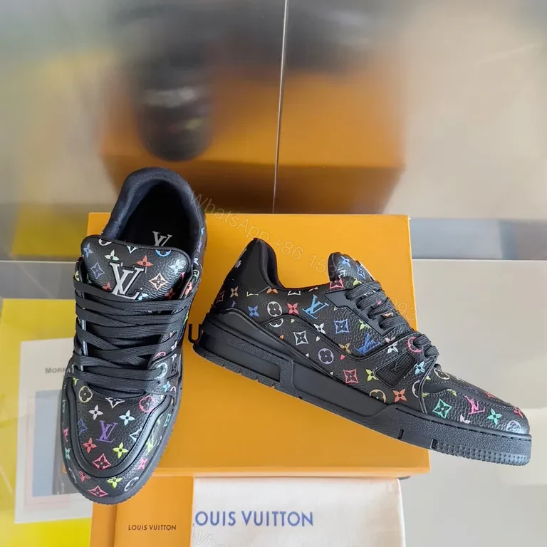 View 6 of Bold LV Monogram High-Top Sneakers with All-Day Comfort