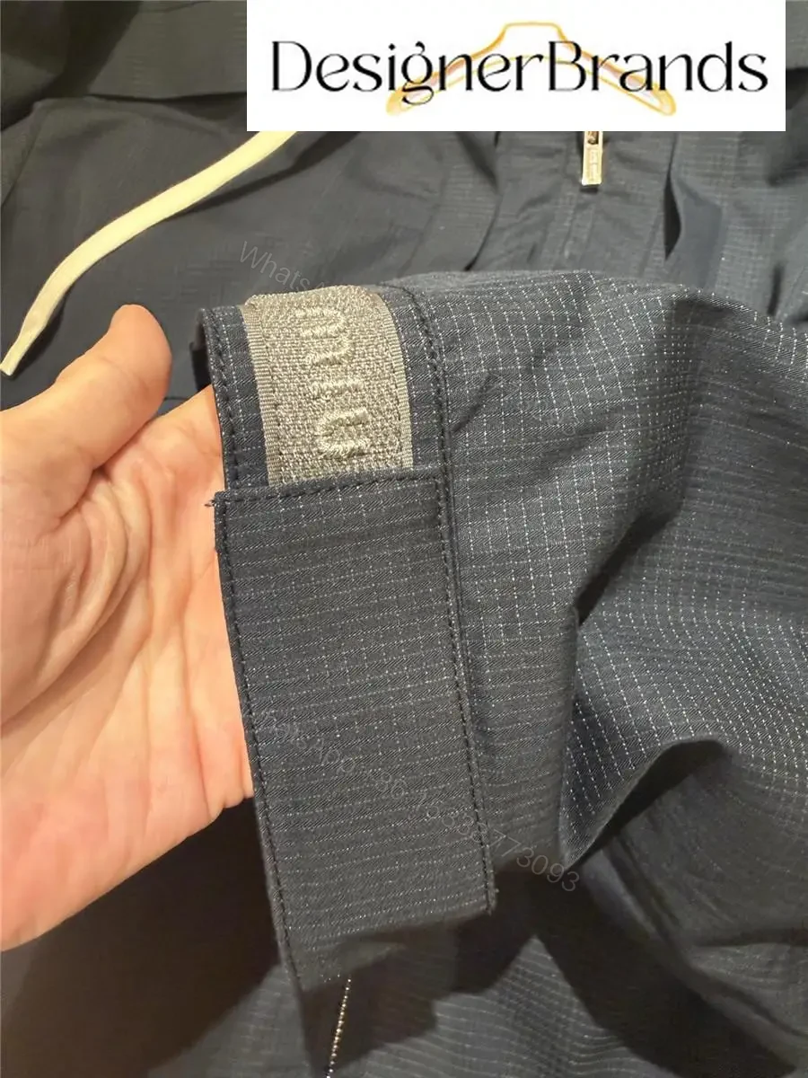 View 5 of Miu Miu Dark Blue Drawstring Hooded Parka