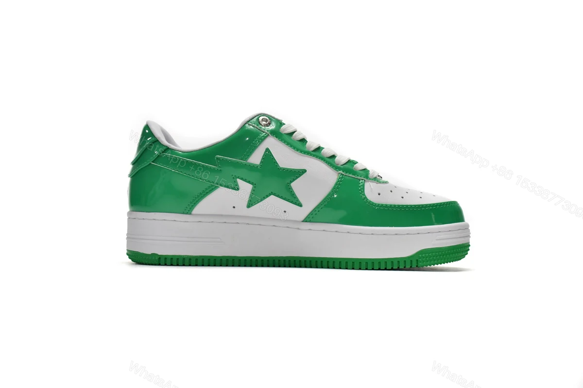View 7 of Cheap Fake BapeSta White Green 1H70-191-001