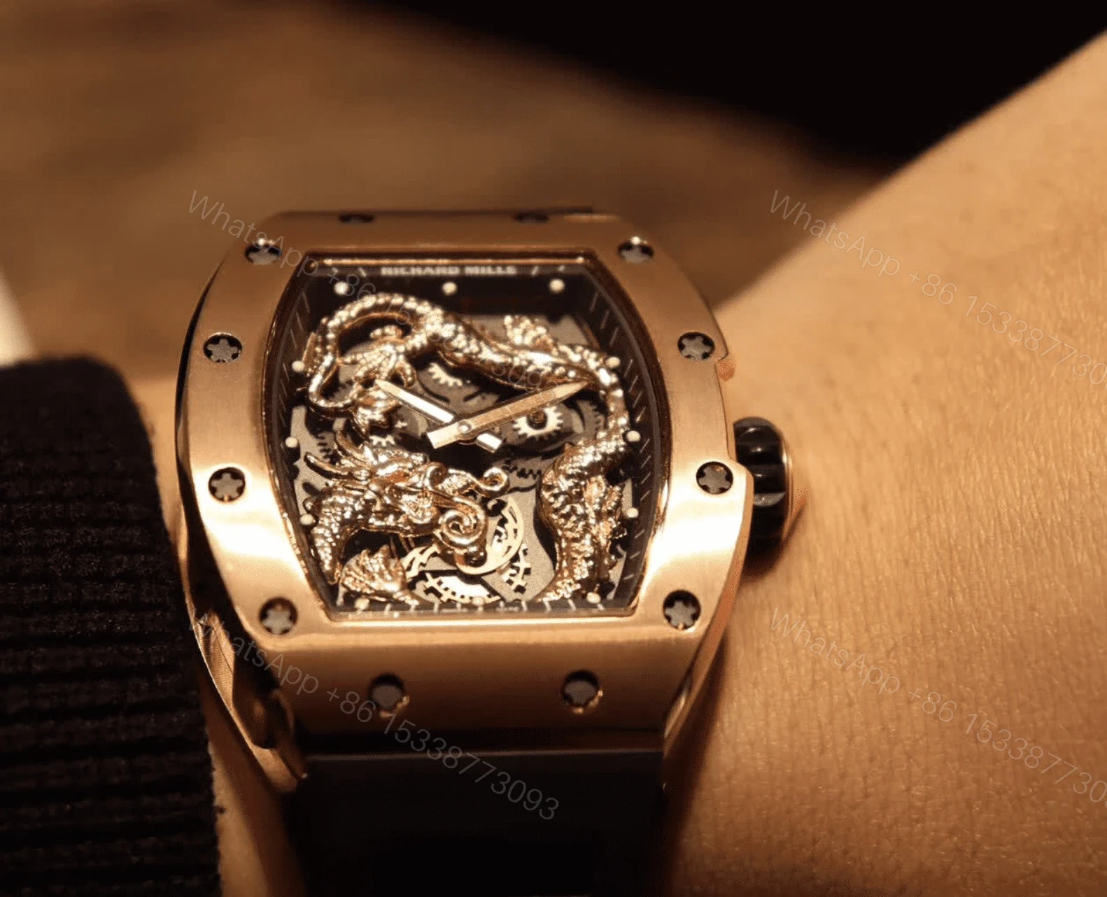 View 5 of Richard Mille Swiss Clone – RM-57 Dragon Watch