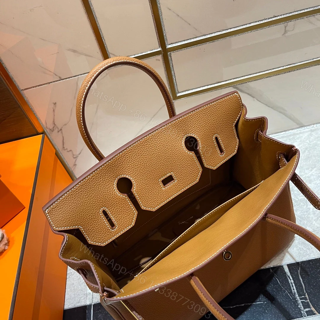 View 9 of HEMRES BIRKIN 30CM GOLD TOGO LEATHER GOLD HARDWARE