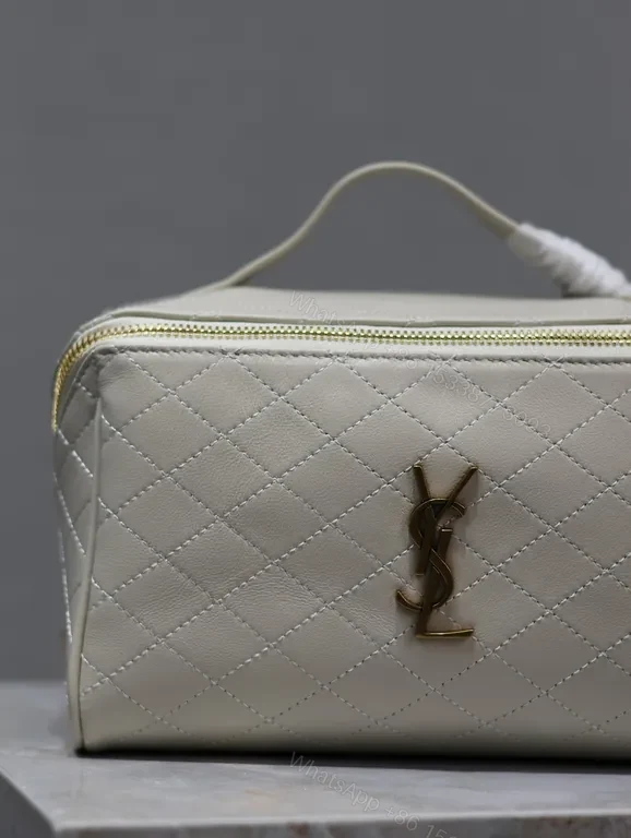 View 4 of Quilted Vanity with YSL Hardware â€” Compact Luxury Bag