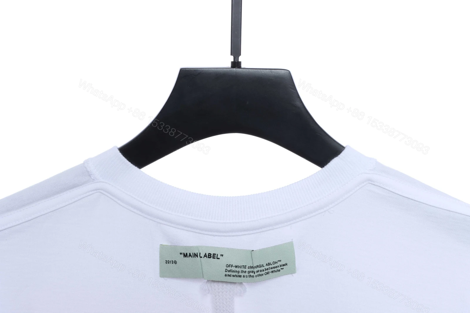 View 9 of Off-White Rubber Strip Arrow Printing White T-Shirt