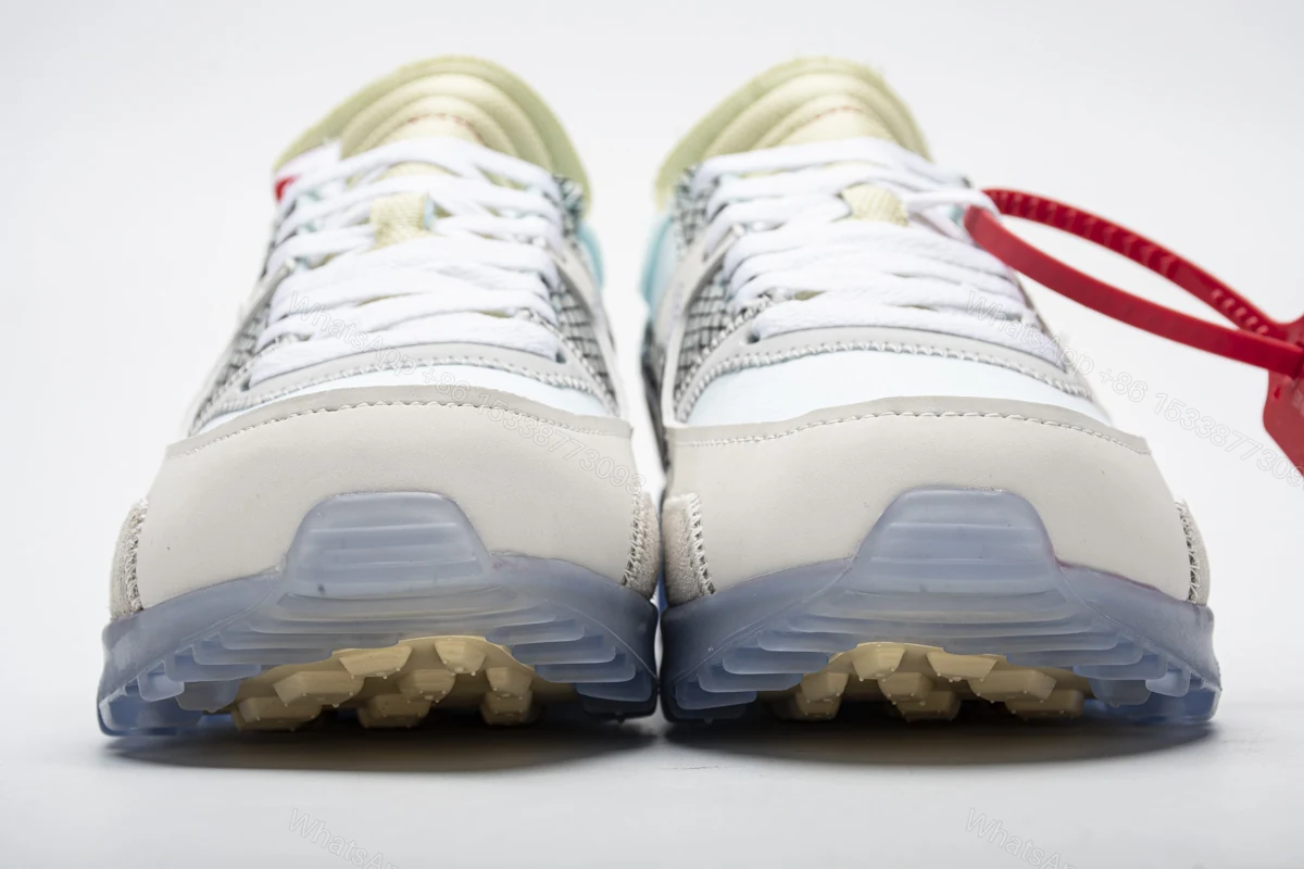 View 3 of Off-White x Nike Air Max 90 “All White” AA7293-100