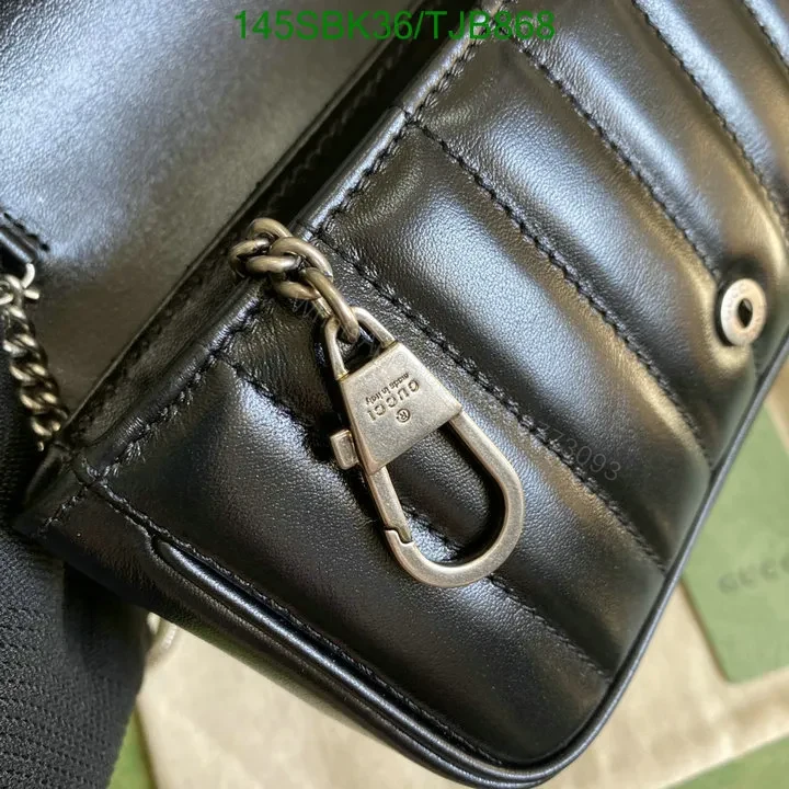 View 9 of Gucci Super Mini Bag in Blue Matelassé Chevron Leather with Silver-Toned Hardware 496474